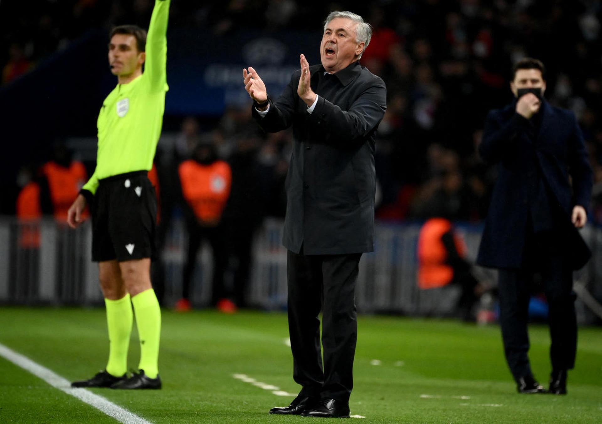 PSG x Real Madrid - Carlo Ancelotti