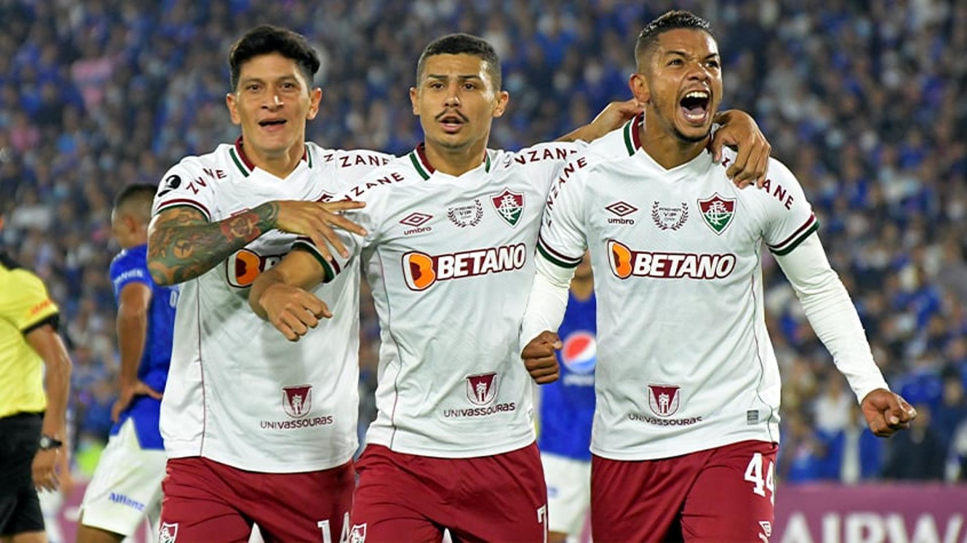 Millonarios x Fluminense - Comemoração Fluminense