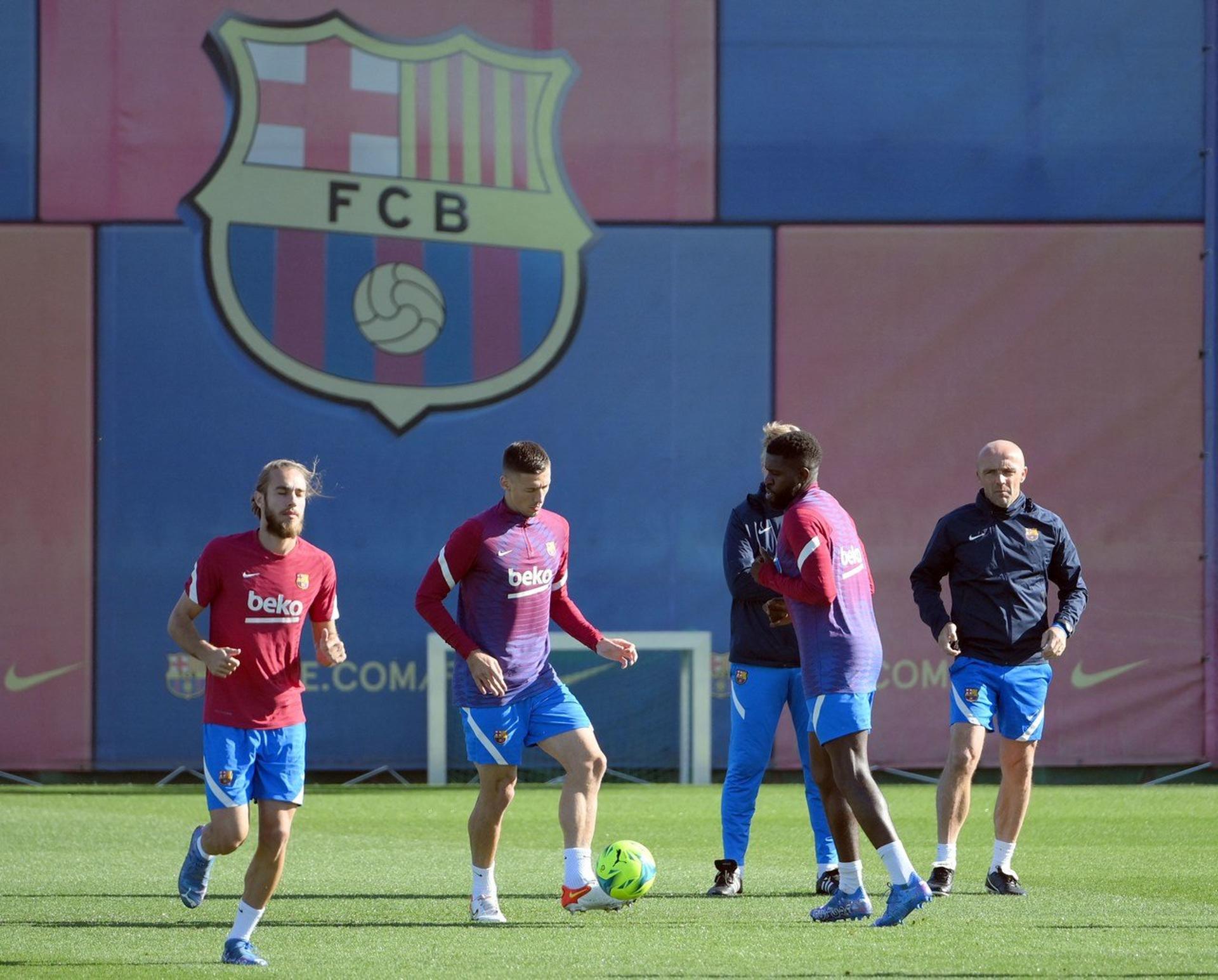 Óscar Mingueza, Clément Lenglet e Samuel Umtiti - Barcelona