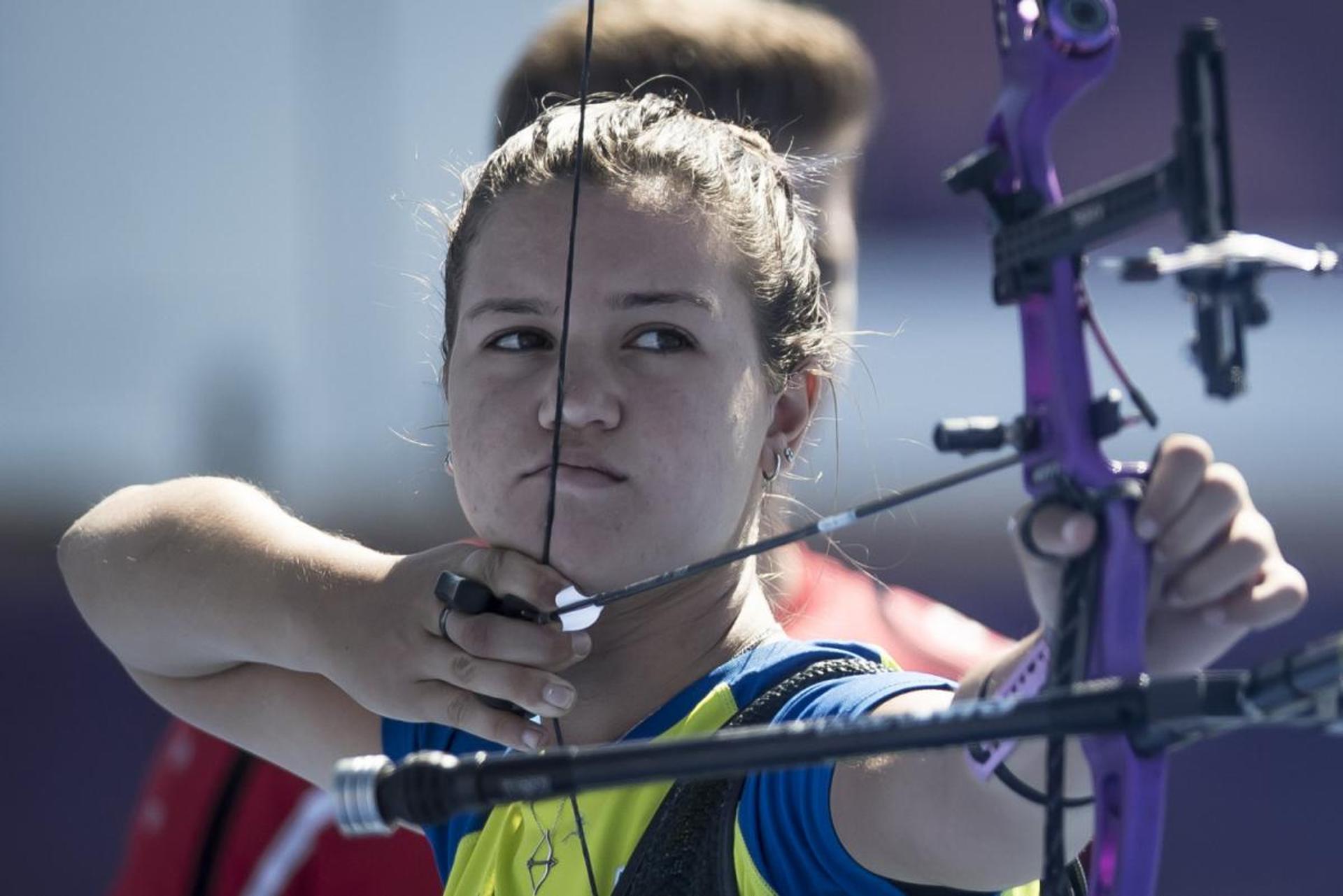 Ana Luisa, do tirco com arco, no Pan de Cali 2021 (Foto: COB)