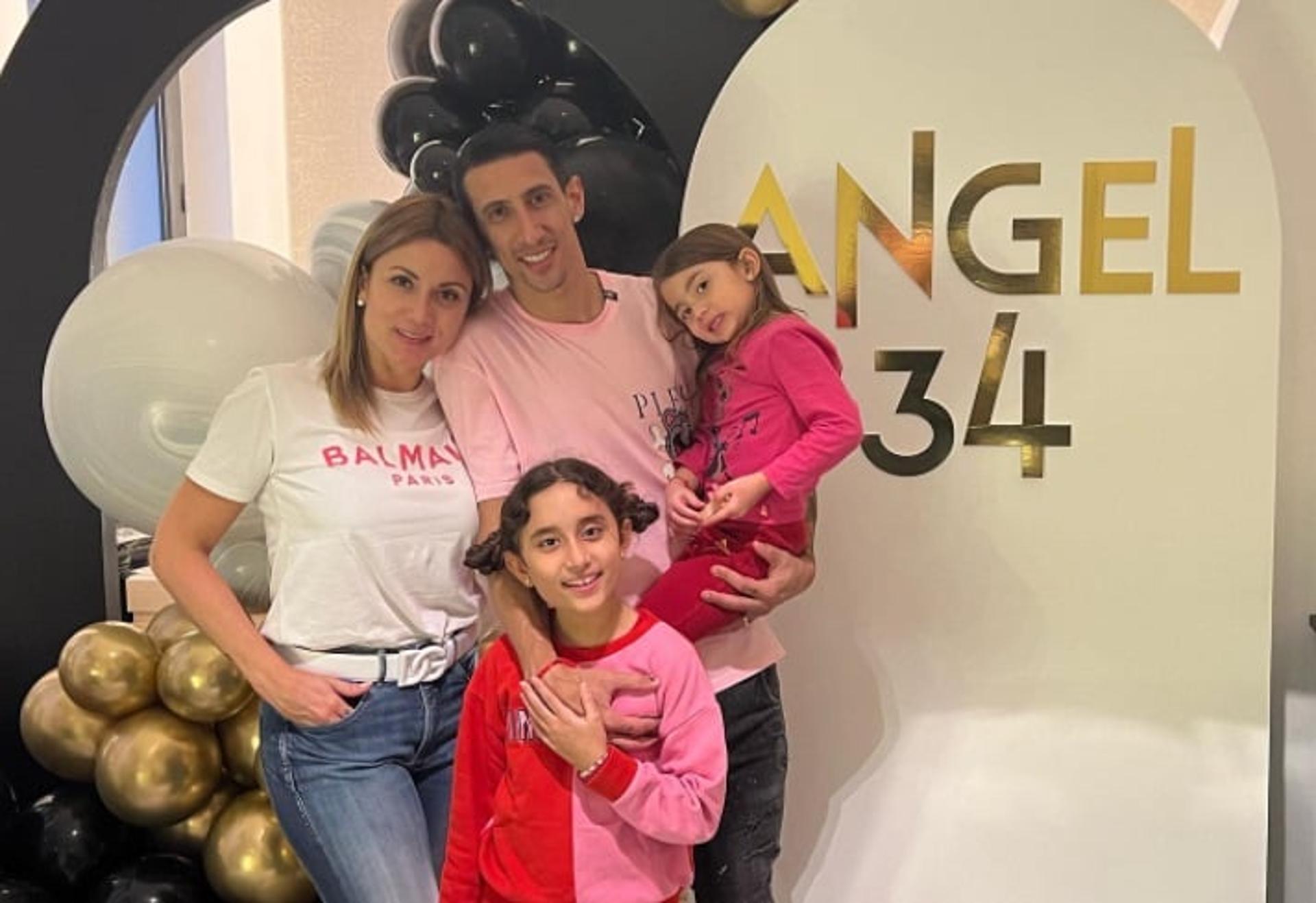 Jorgelina Cardoso, Di María e as filhas do casal