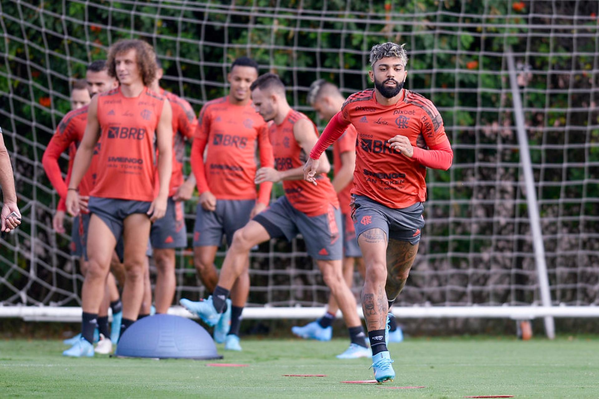 Treino do Flamengo em Lima