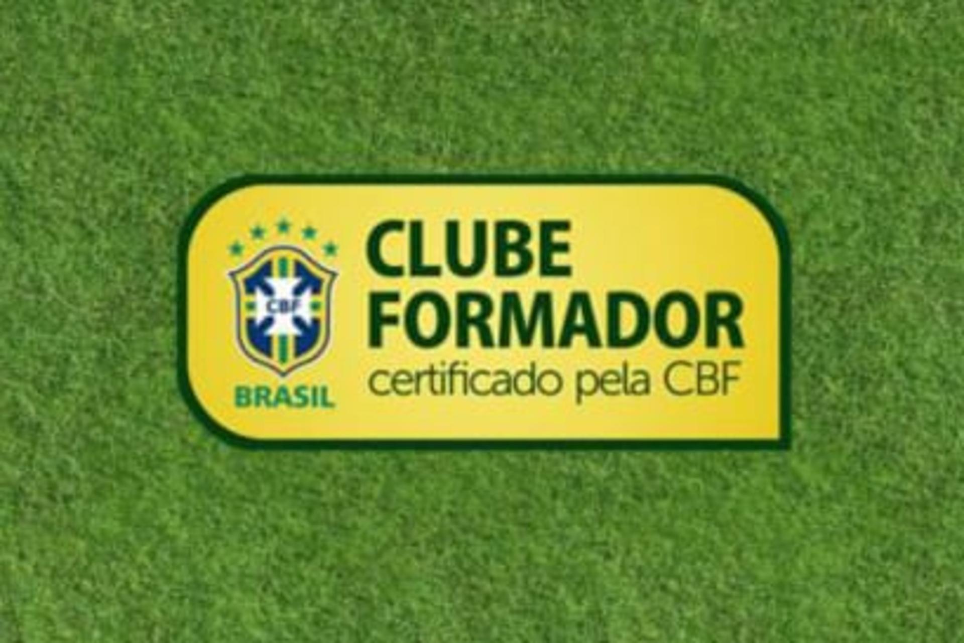 Certificado de Clube Formador dado pela CBF