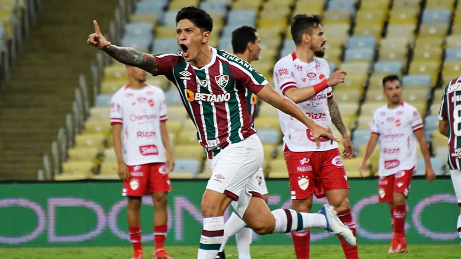 Fluminense x Vila Nova - Comemoração Cano