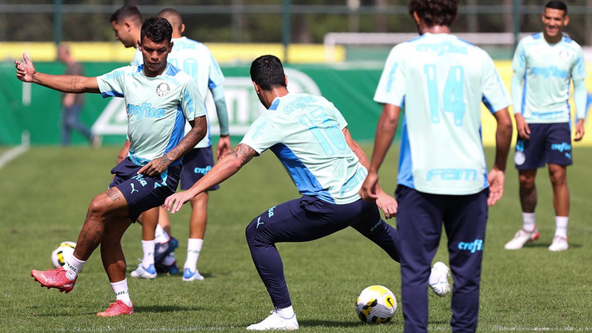 Treino Palmeiras - Luan e Veron