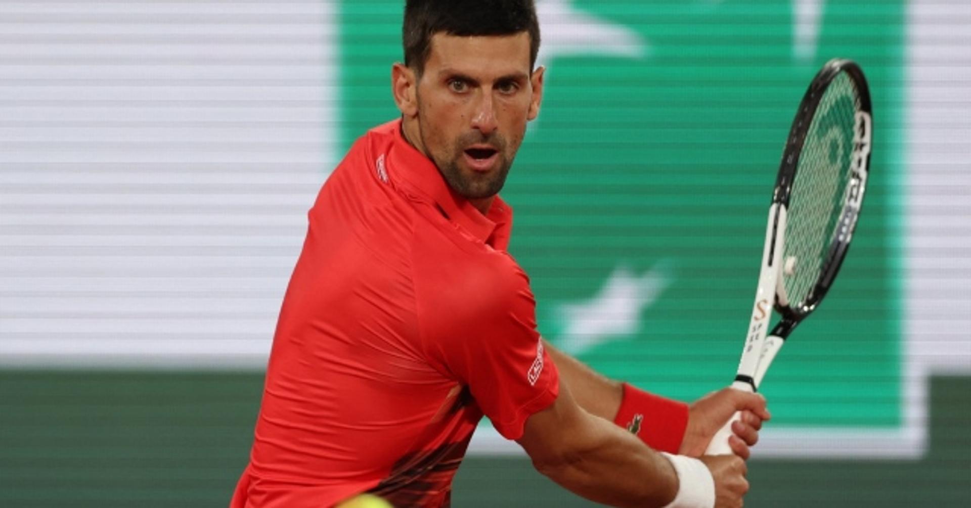 Novak Djokovic na estreia em Roland Garros