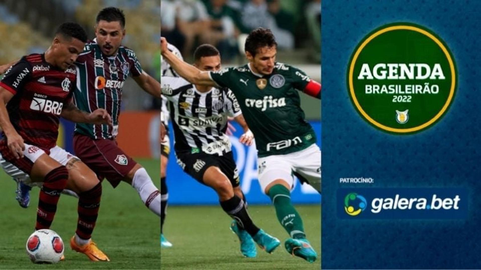 Agenda Brasileirão - Fla-Flu e Palmeiras x Santos