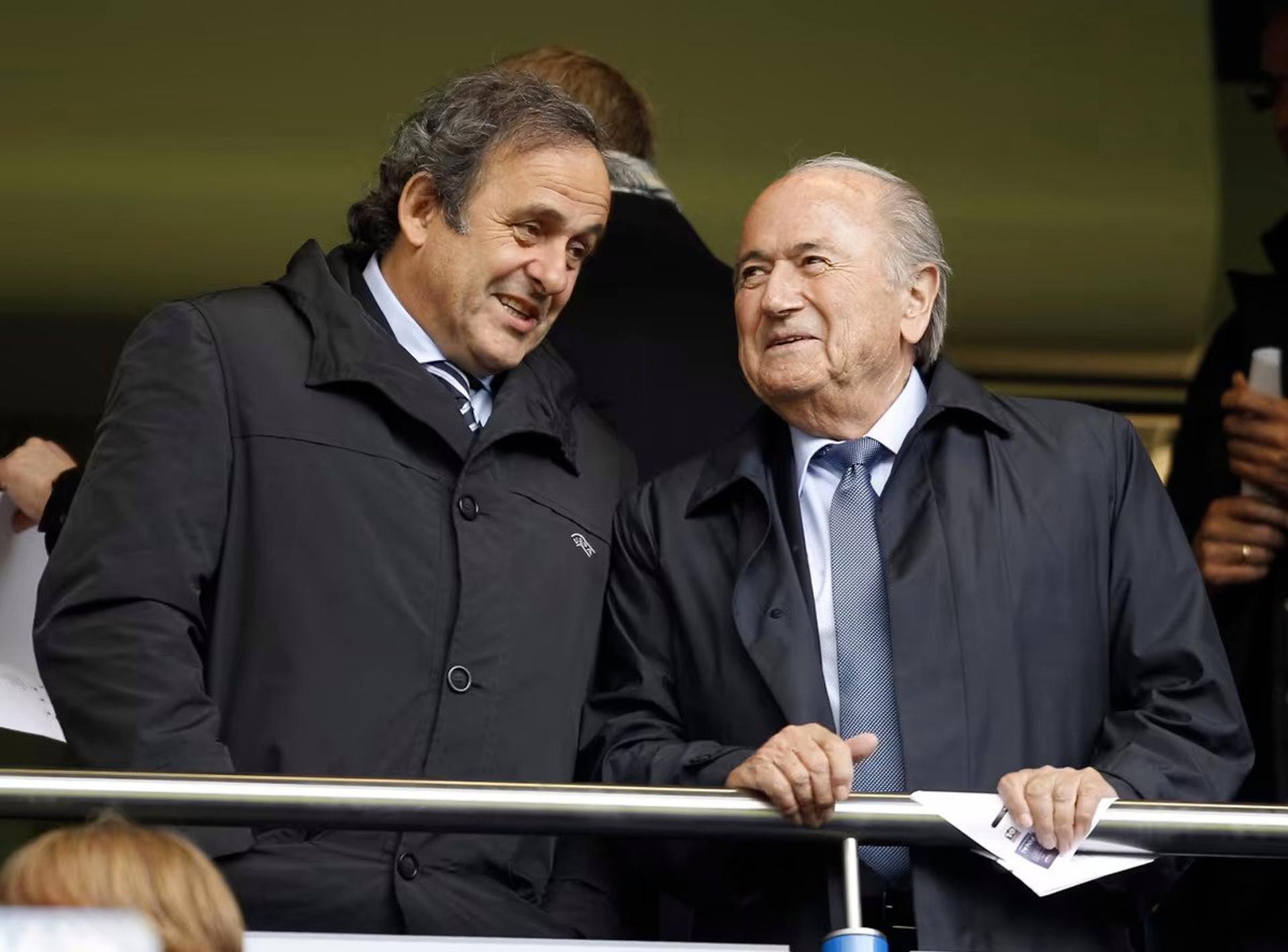 Michel Platini e Joseph Blatter