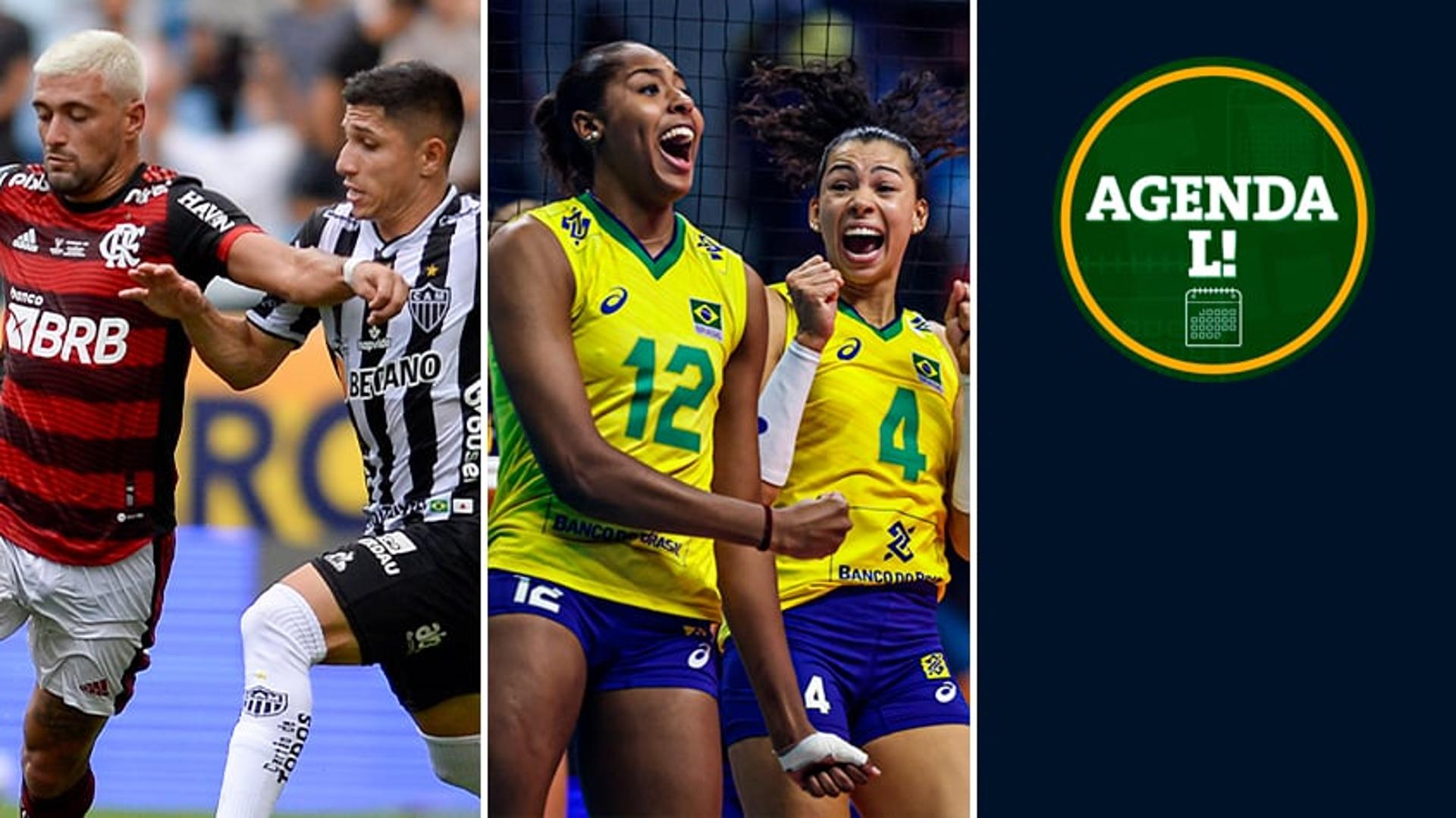 Agenda Lance! Flamengo e Seleção Feminina de Volei