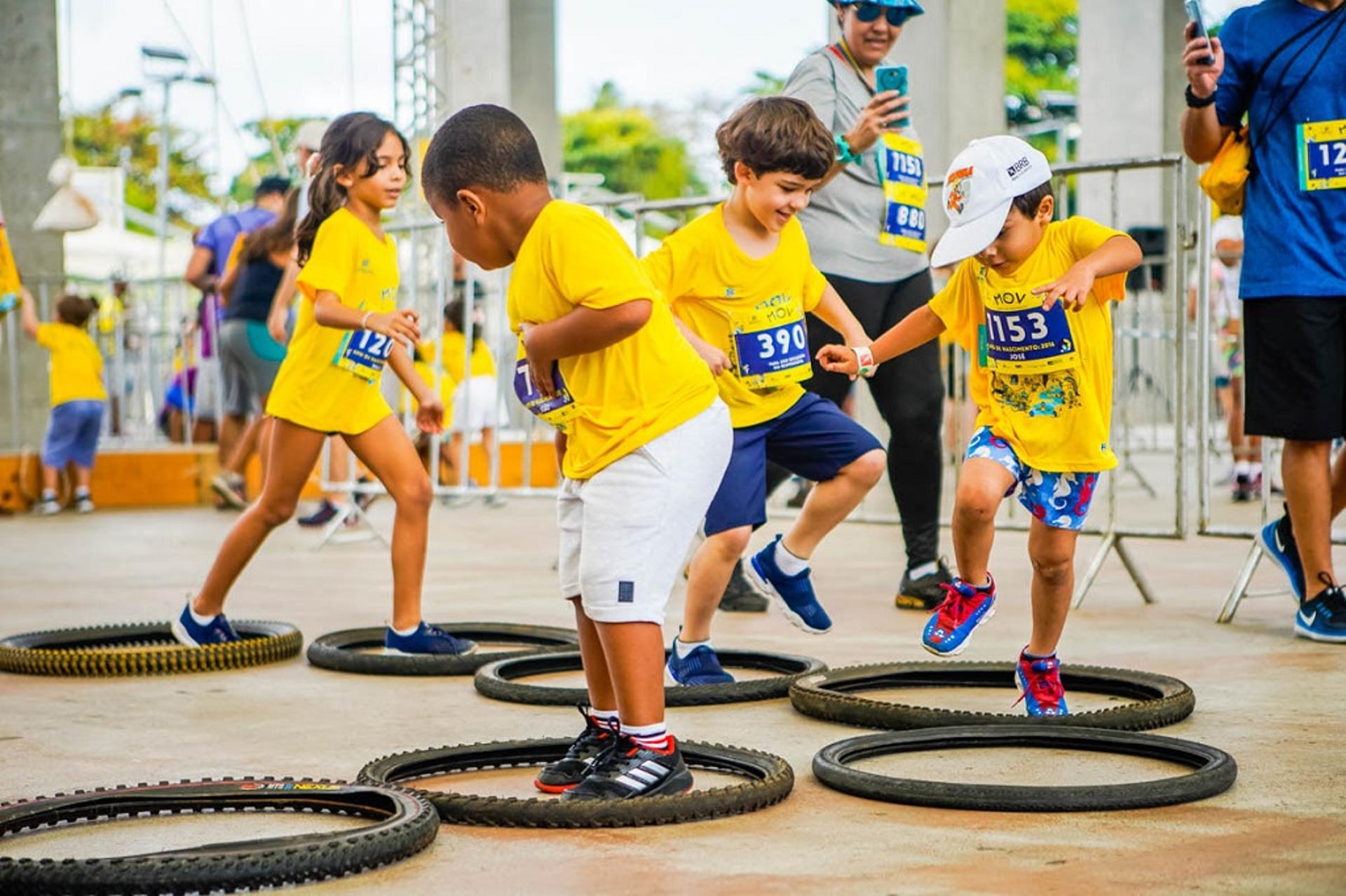 Atividades lúdicas do MOV - Família em Movimento vai reunir crianças de 3 a 12 anos no Centro de Práticas Esportivas da USP. (Divulgação)