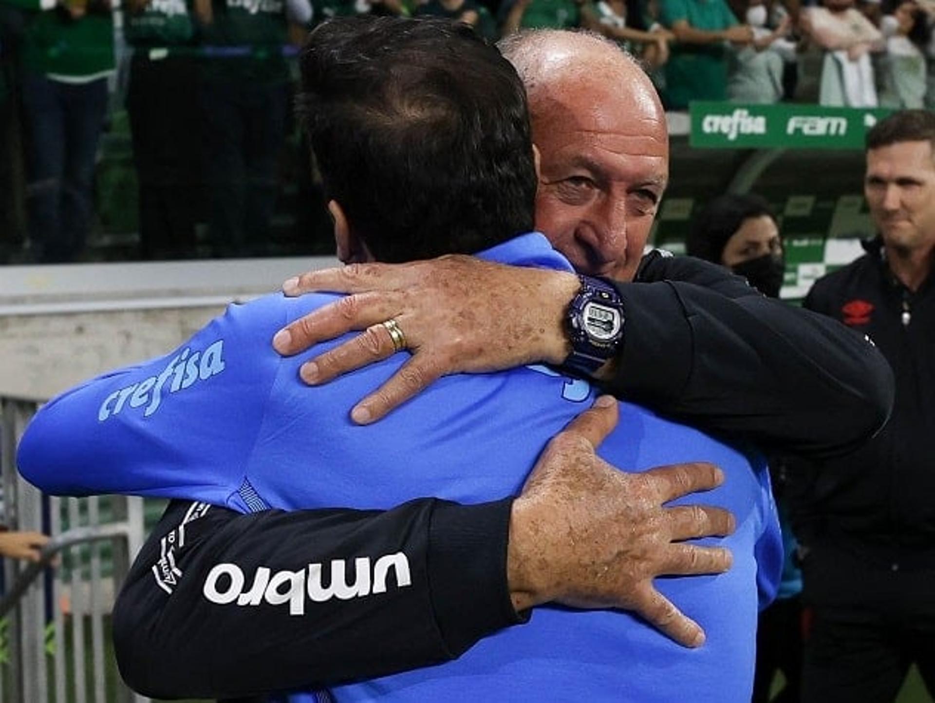 Abel Ferreira e Felipão - Palmeiras x Athletico-PR