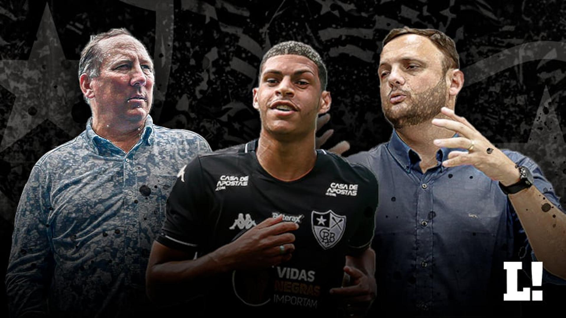 John Textor, Luis Henrique e Mazzuco - Botafogo