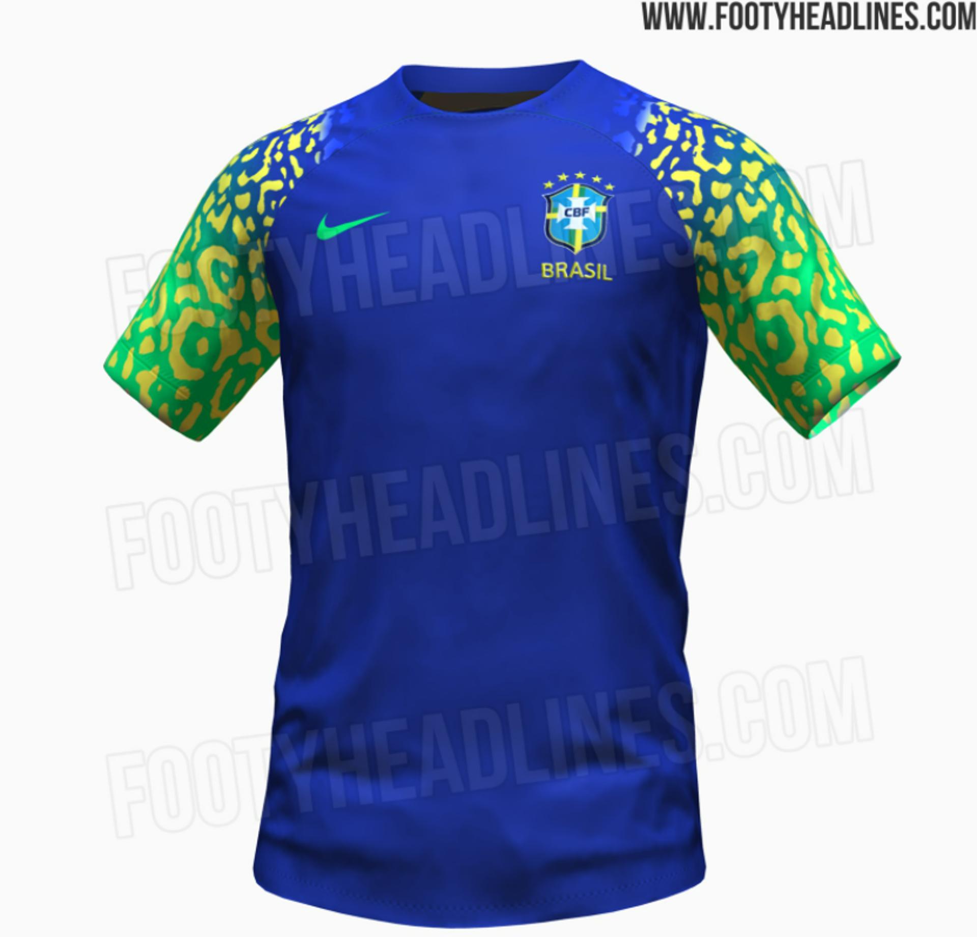 Suposta camisa reserva da Seleção Brasileira para Copa 2022