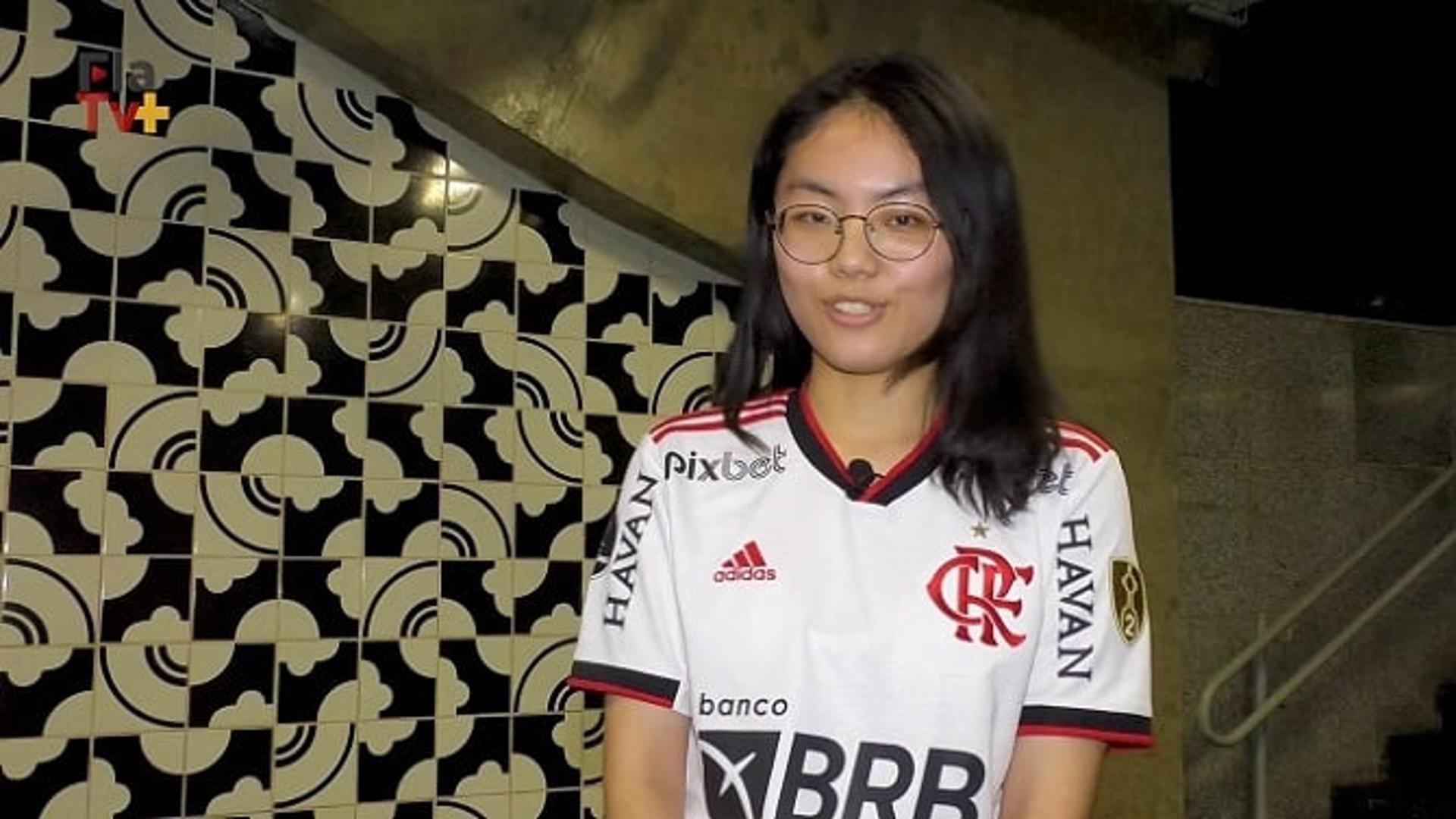 Torcedora chinesa do Flamengo