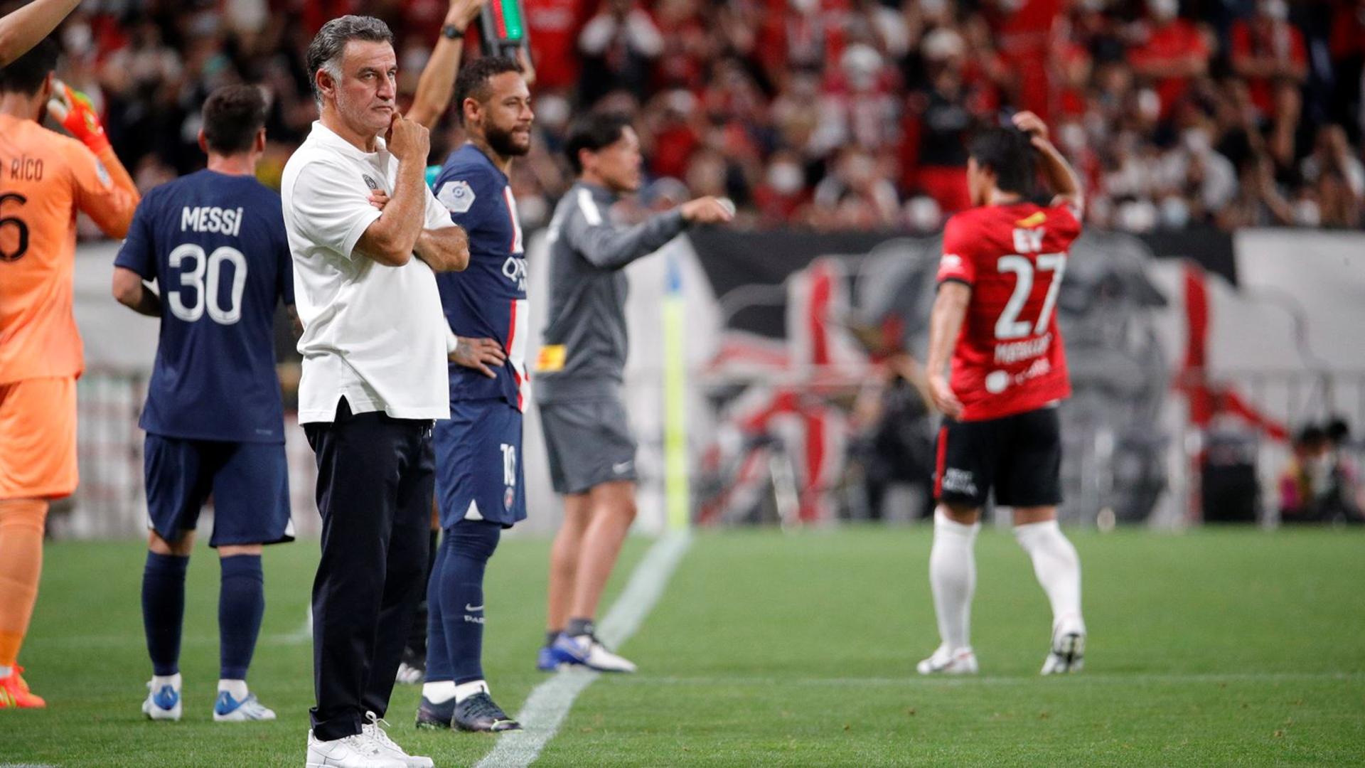 Christophe Galtier e Neymar - PSG