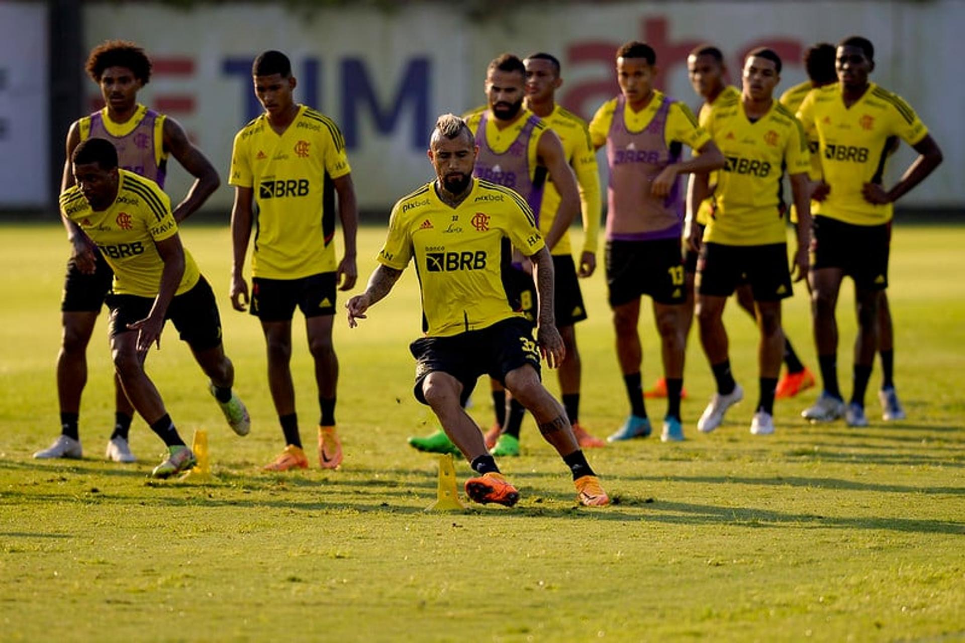 Vidal - Treino do Flamengo