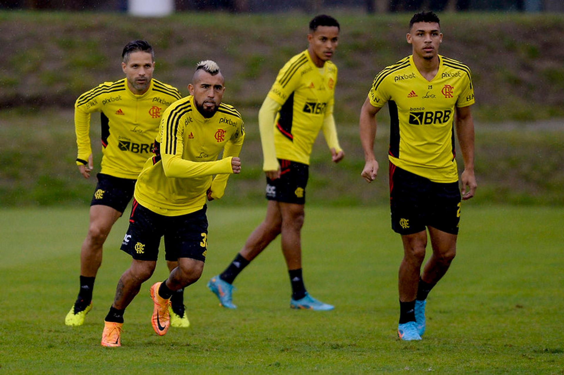 Flamengo - Vidal, Diego, Lázaro e Victor Hugo