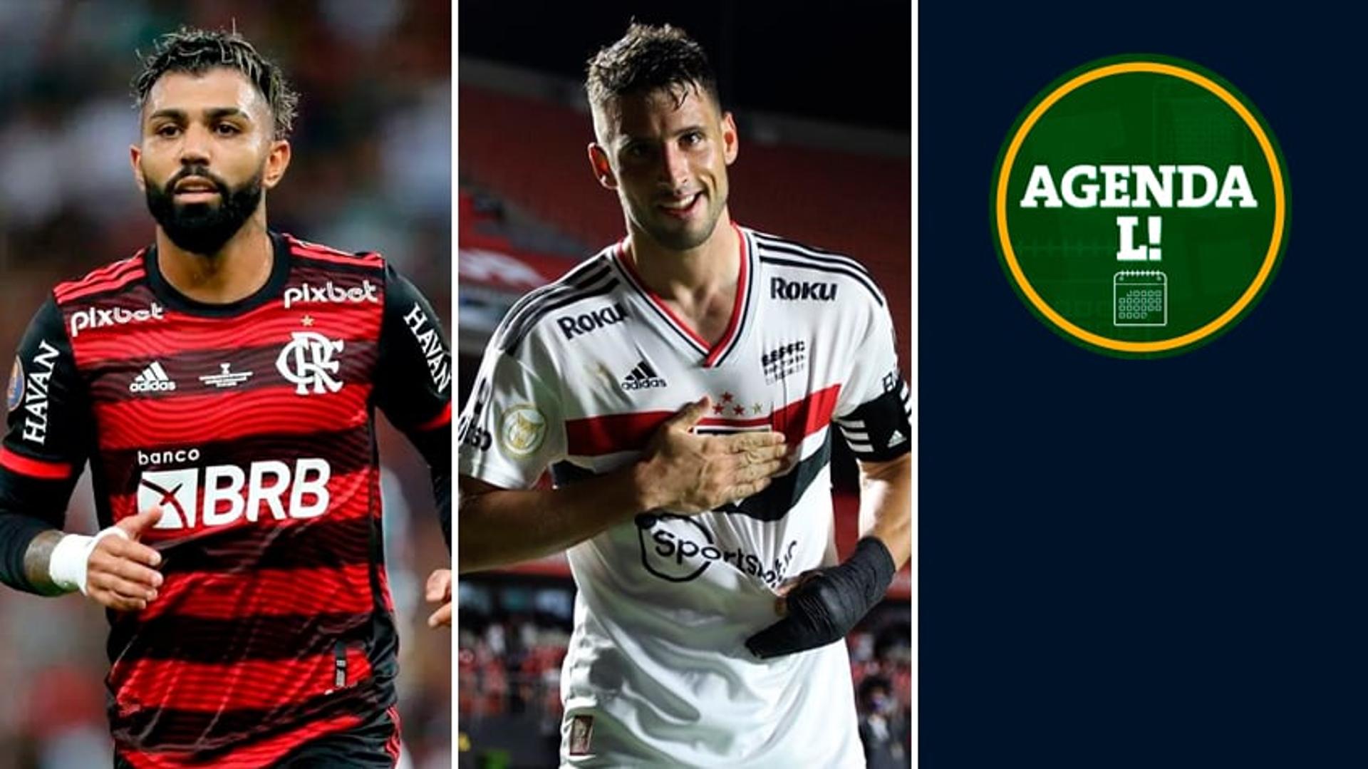 Agenda Lance! Flamengo e São Paulo