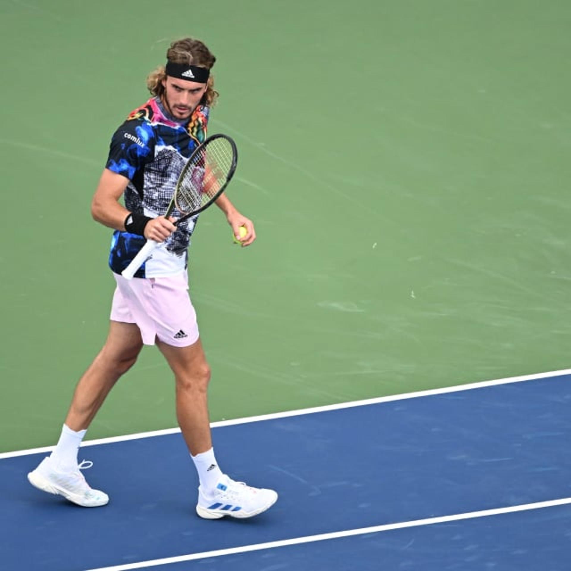 Stefanos Tsitsipas vibra em duelo no Masters de Cincinnati