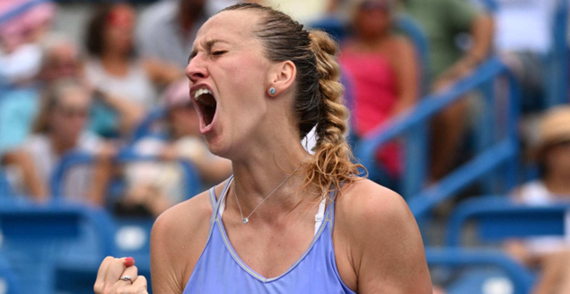 Petra Kvitova vibra em vitória sobre Madison Keys em Cincinnati