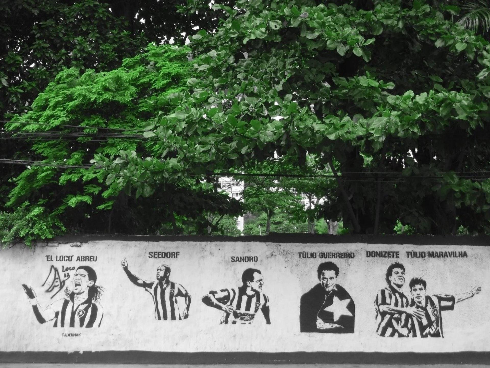 Muro dos ídolos Botafogo