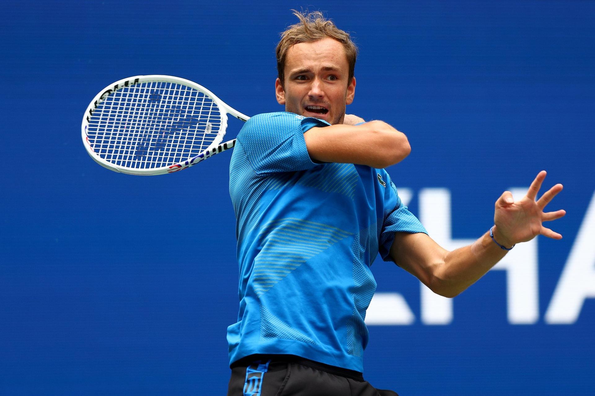 Daniil Medvedev na estreia do Aberto dos Estados Unidos 2022