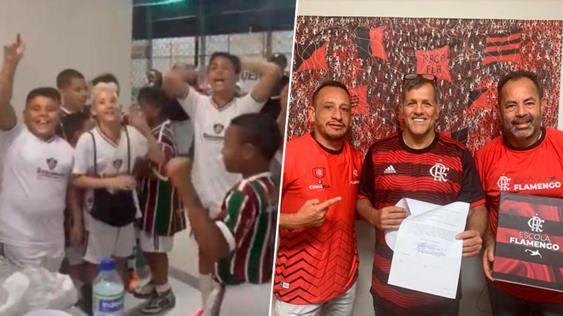 Montagem Escolinha Flamengo