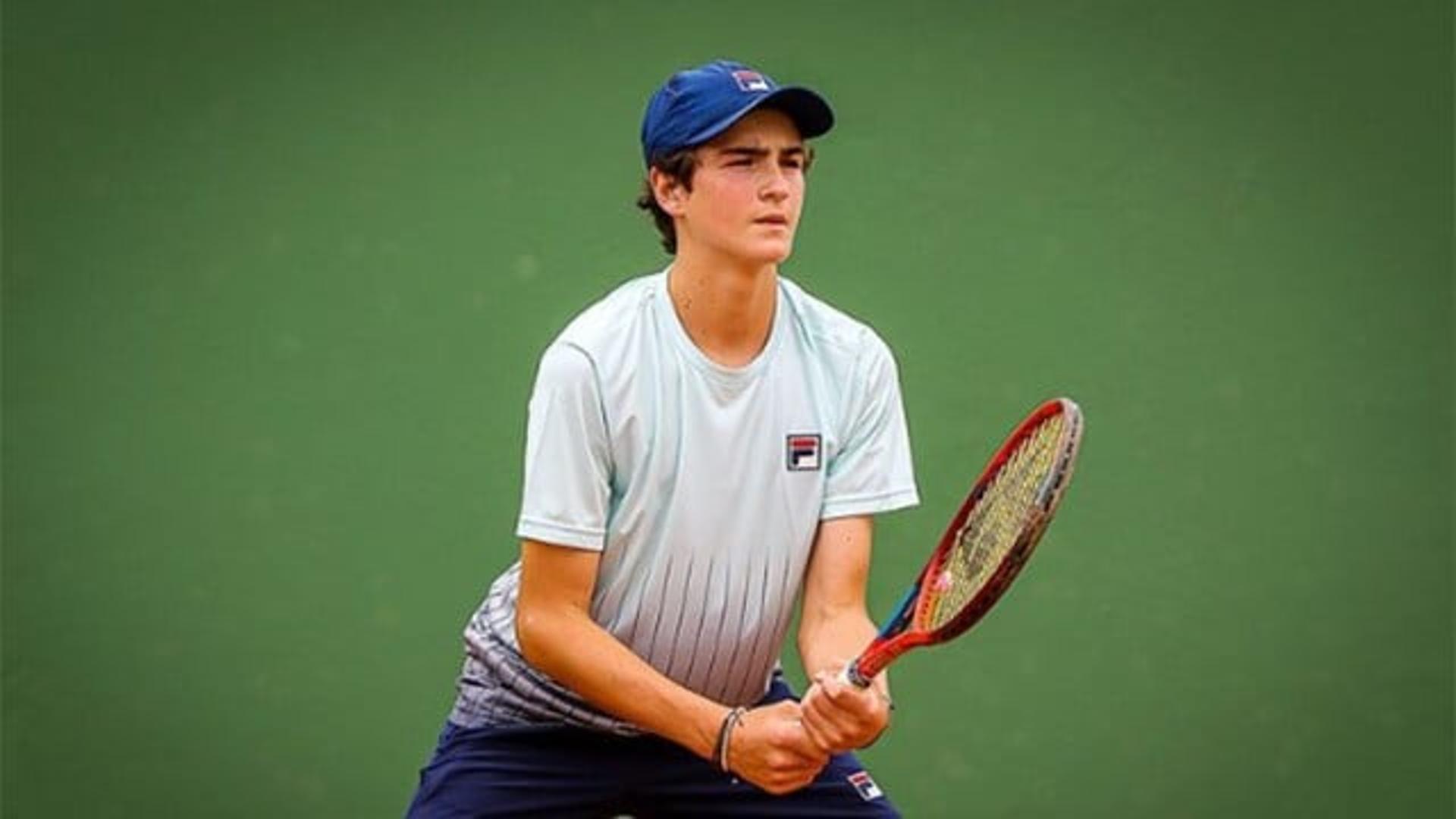 João Fonseca durante torneio no Rio de Janeiro