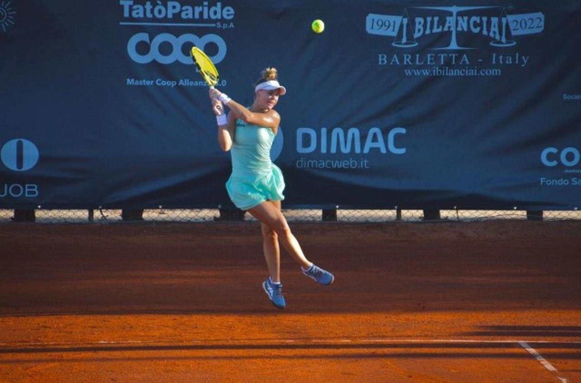 Laura Pigossi no torneio de Bari