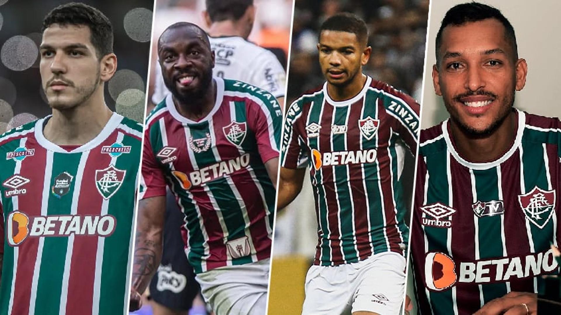 Nino, Manoel, David Braz e David Duarte, do Fluminense.