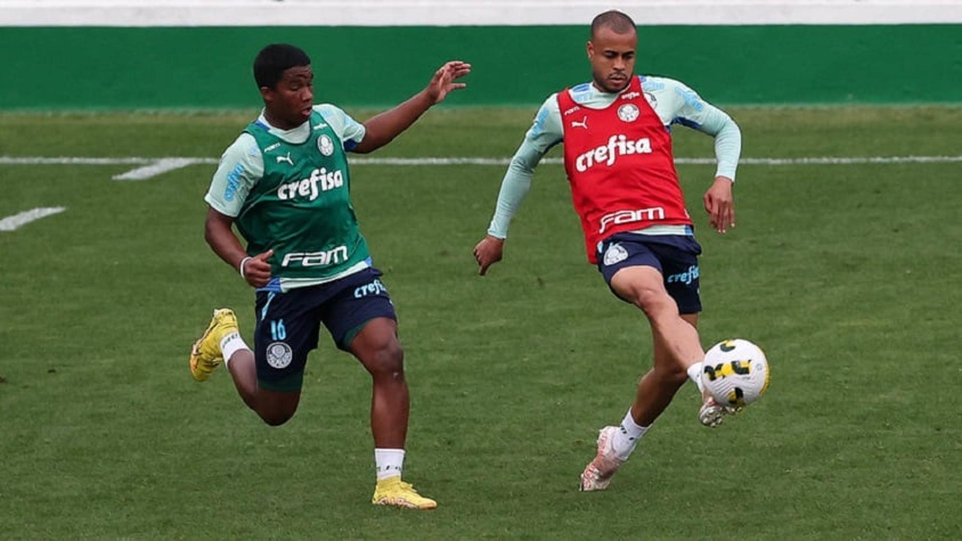 Endrick e Mayke - Treino Palmeiras