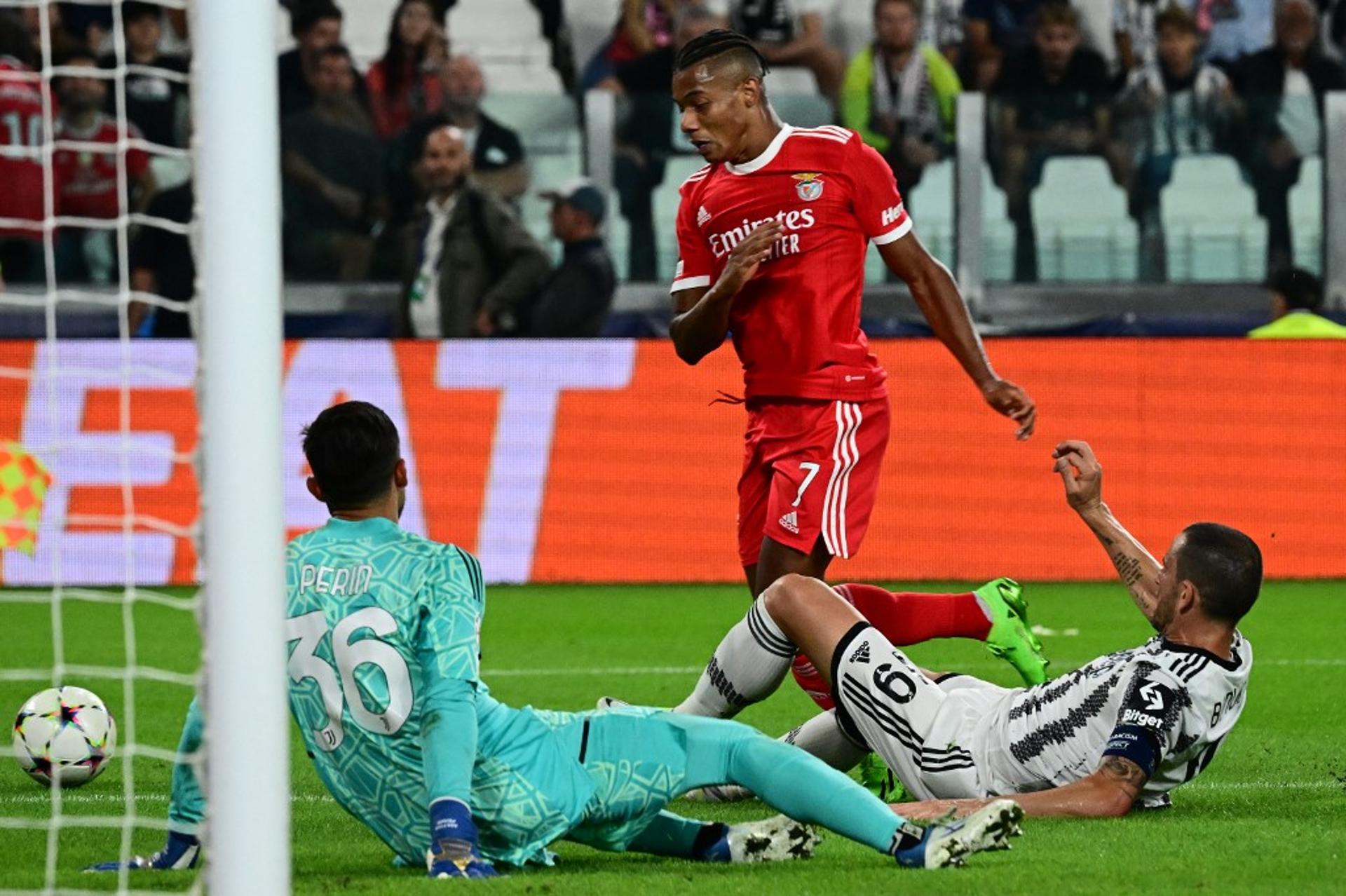 Juventus x Benfica - David Neres