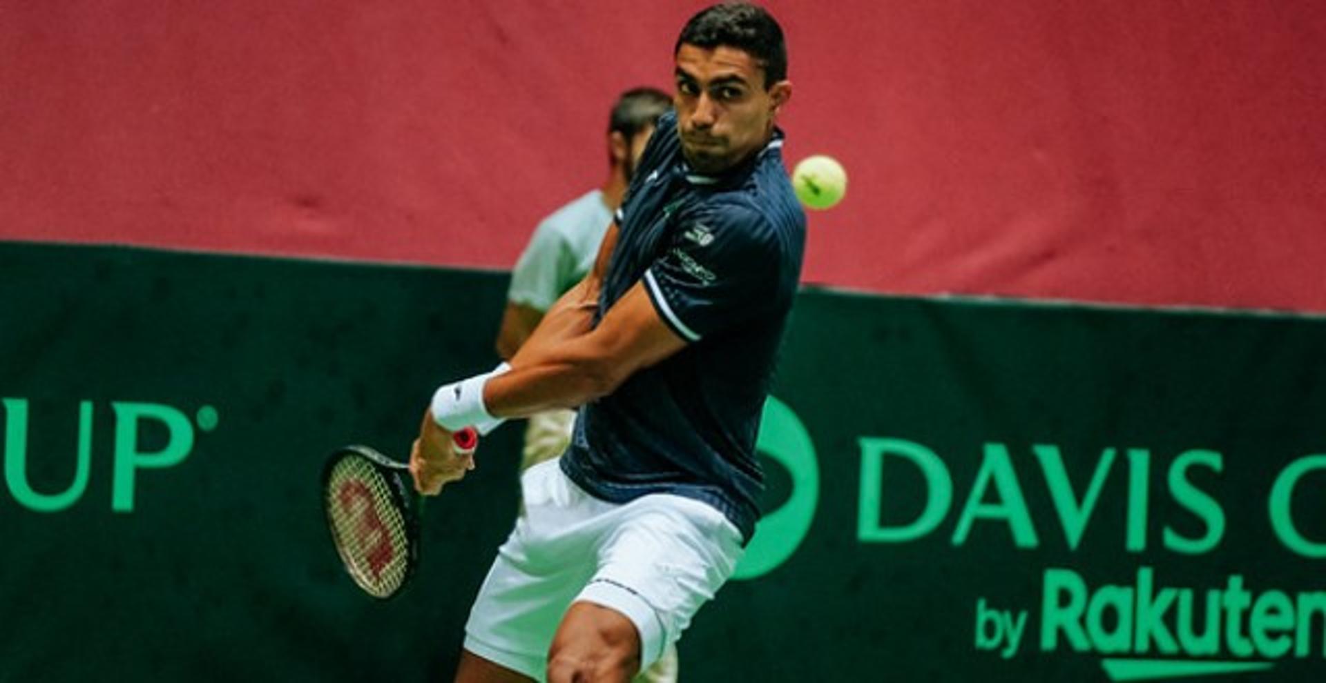 Thiago Monteiro no duelo contra Portugal