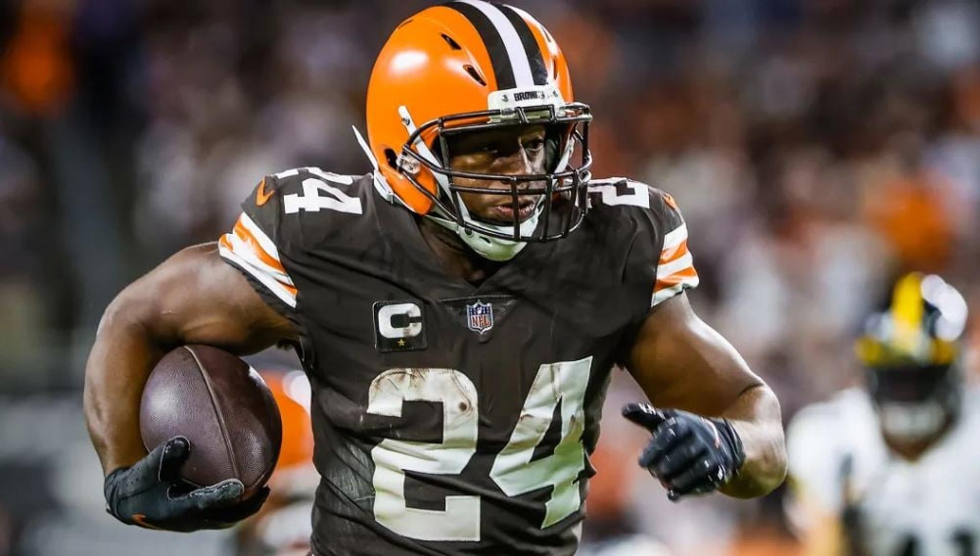 Nick Chubb teve destaque no jogo do Cleveland Brown