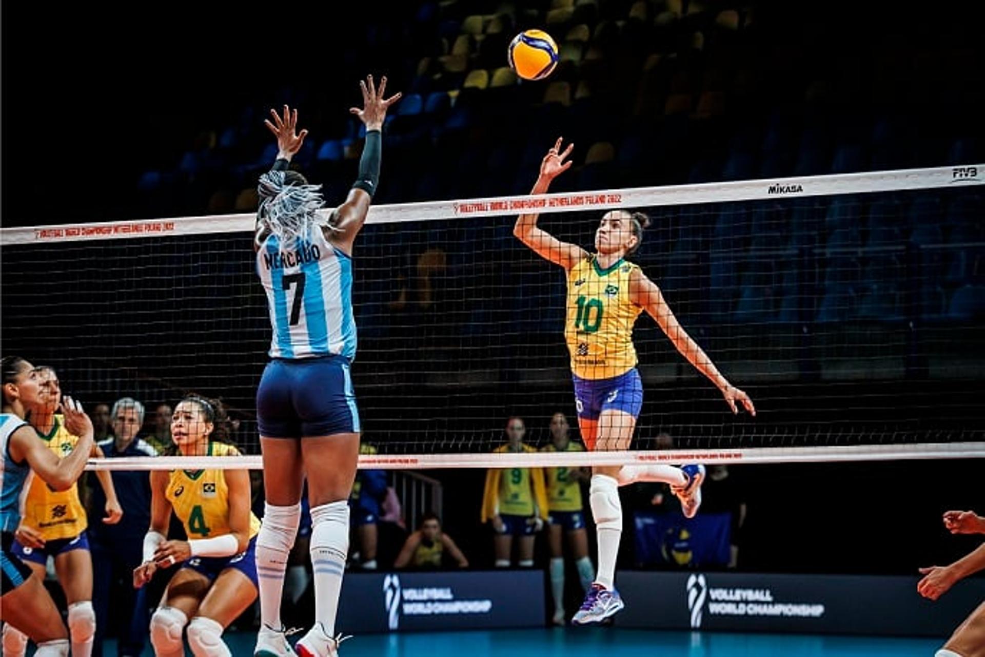 Gabi contra Argentina, Mundial de vôlei