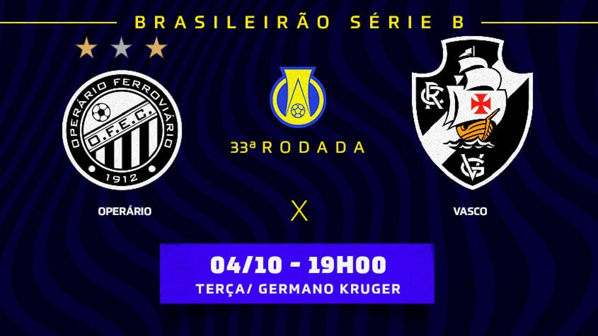 OPERÁRIO X VASCO