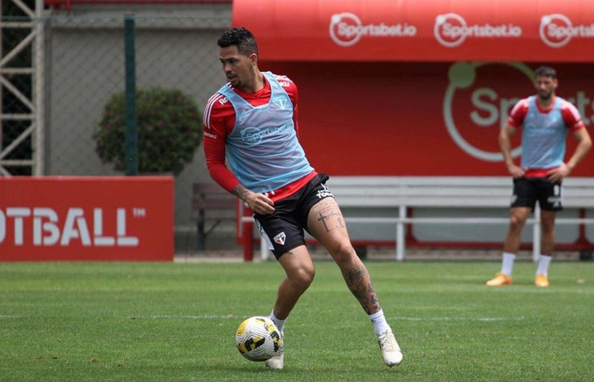 Luciano - treino São Paulo