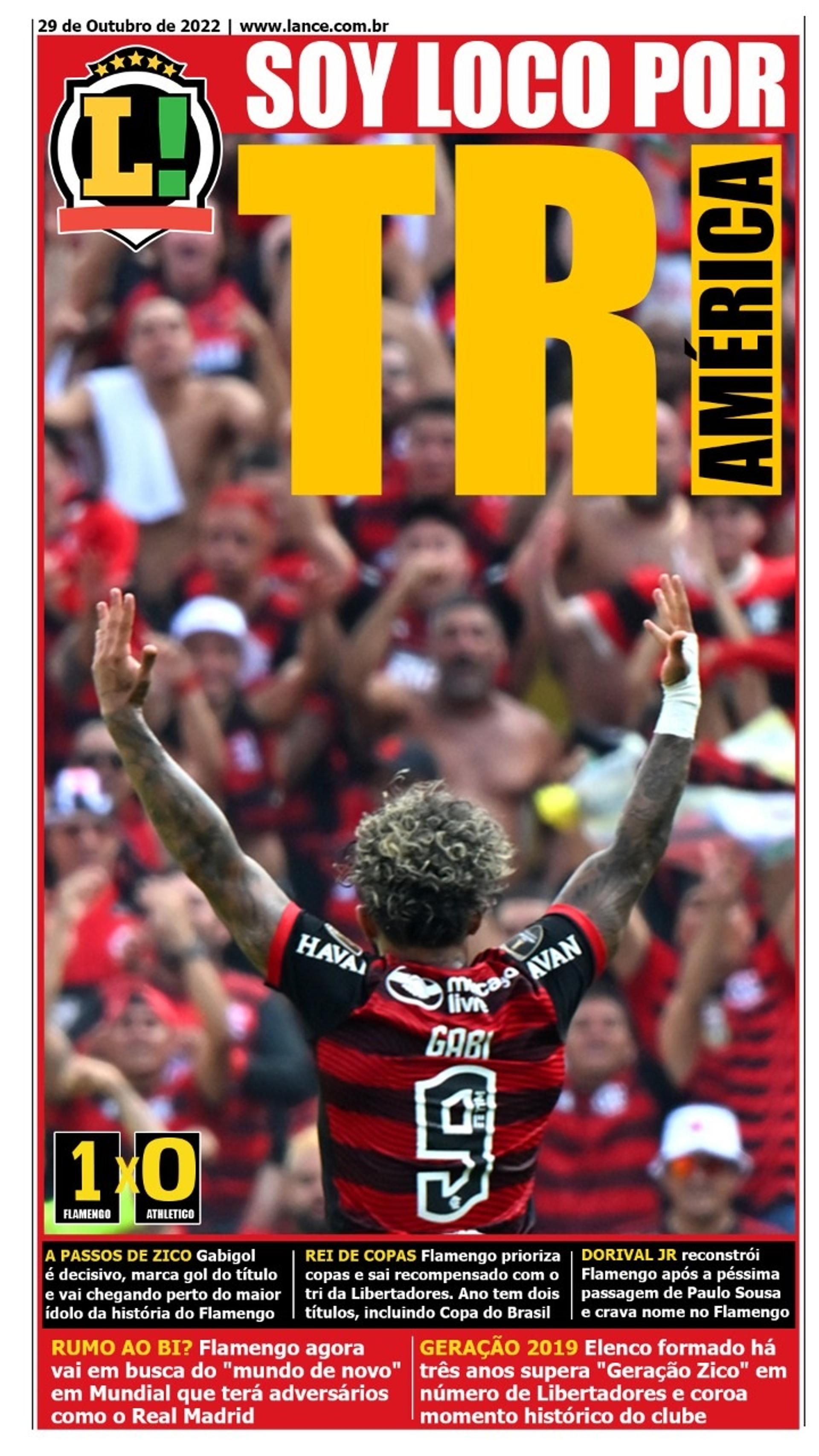 Capa LANCE! - Flamengo Libertadores 2022