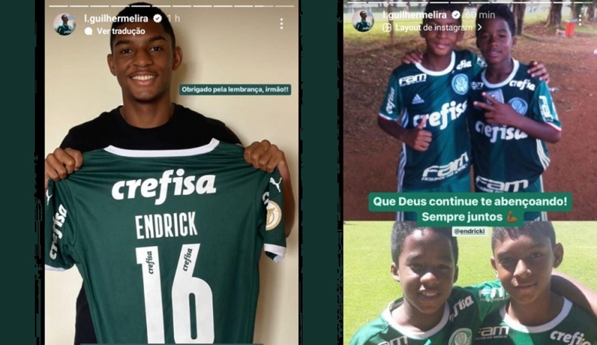 Luís Guilherme e Endrick - Palmeiras