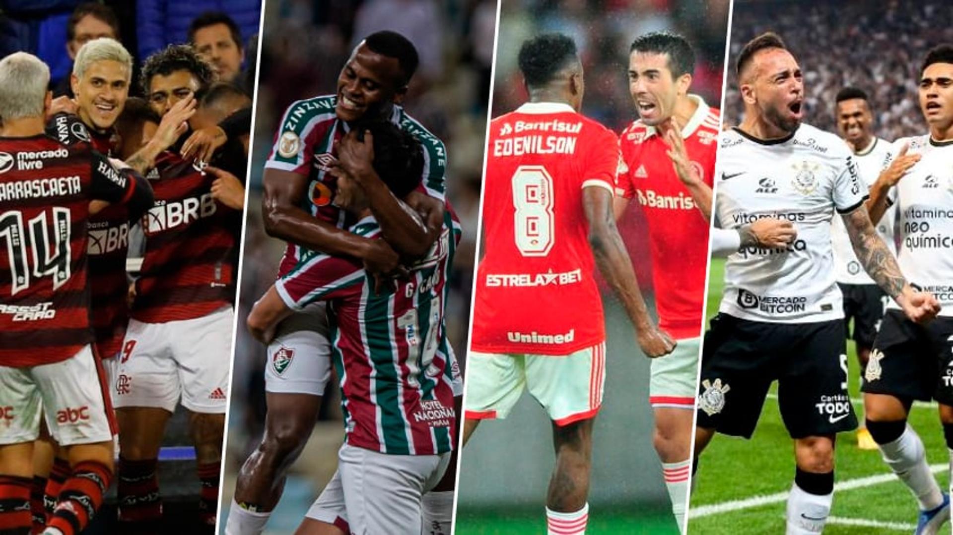 Flamengo, Fluminense, Internacional e Corinthians