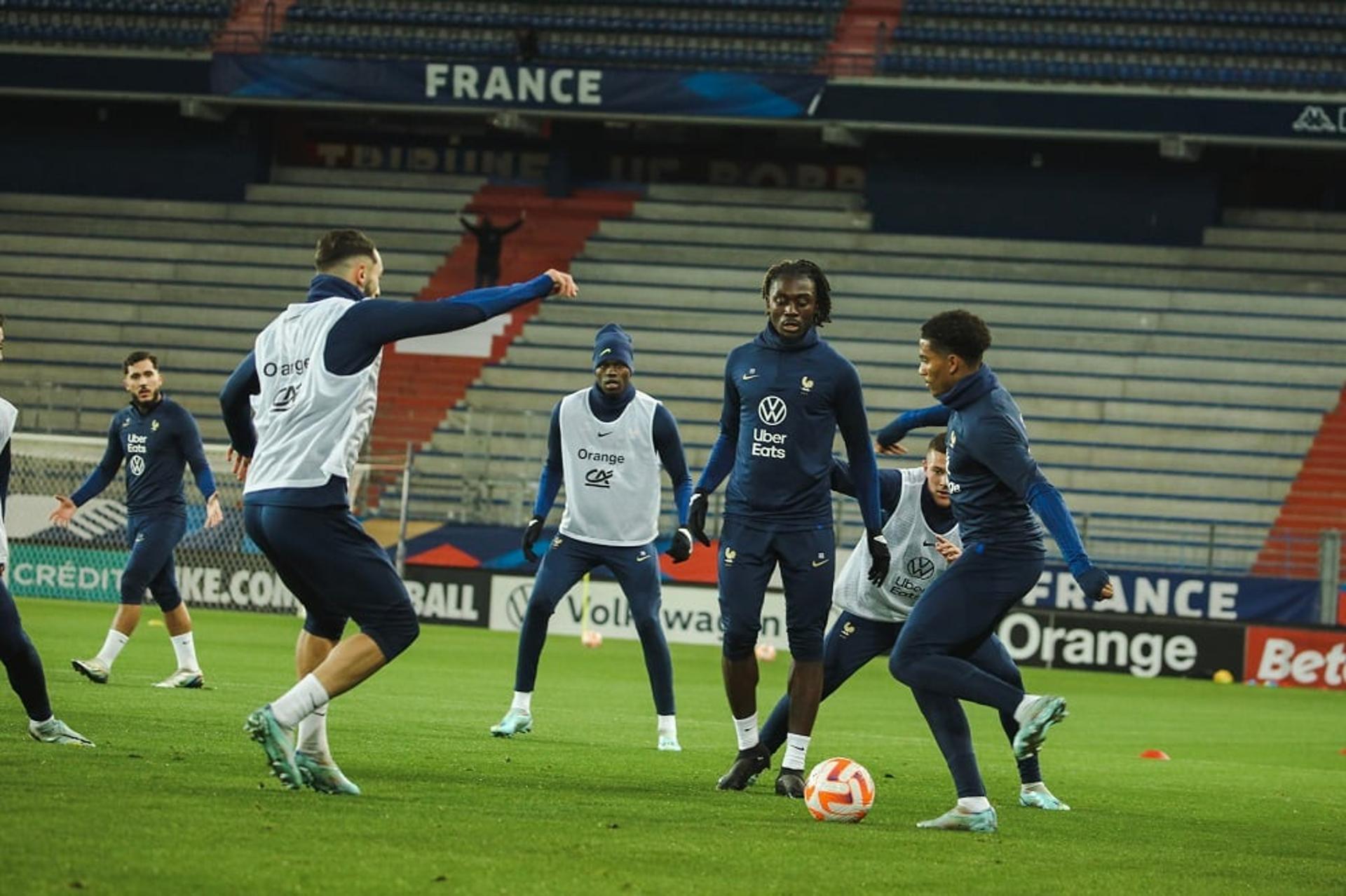 França - Copa do Mundo - treino