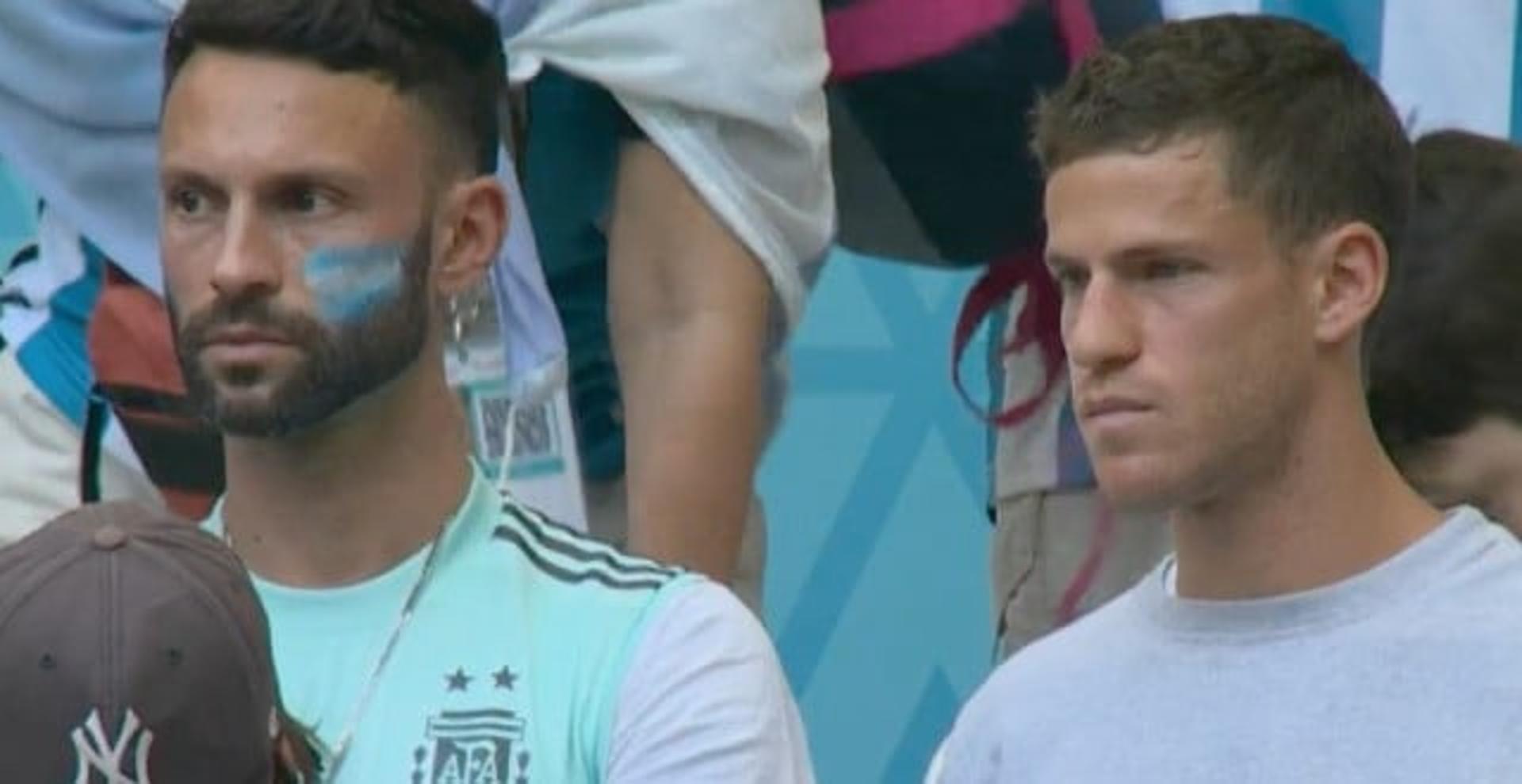 Diego Schwartzman triste com a derrota da Argentina