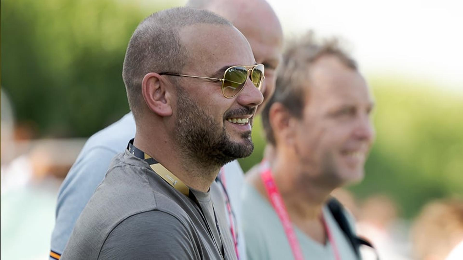 Sneijder no Treino da Seleção