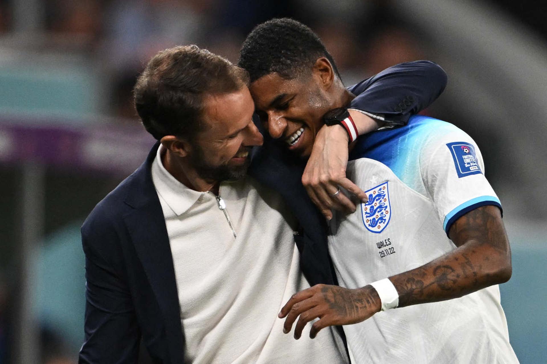 Southgate e Rashford - Inglaterra