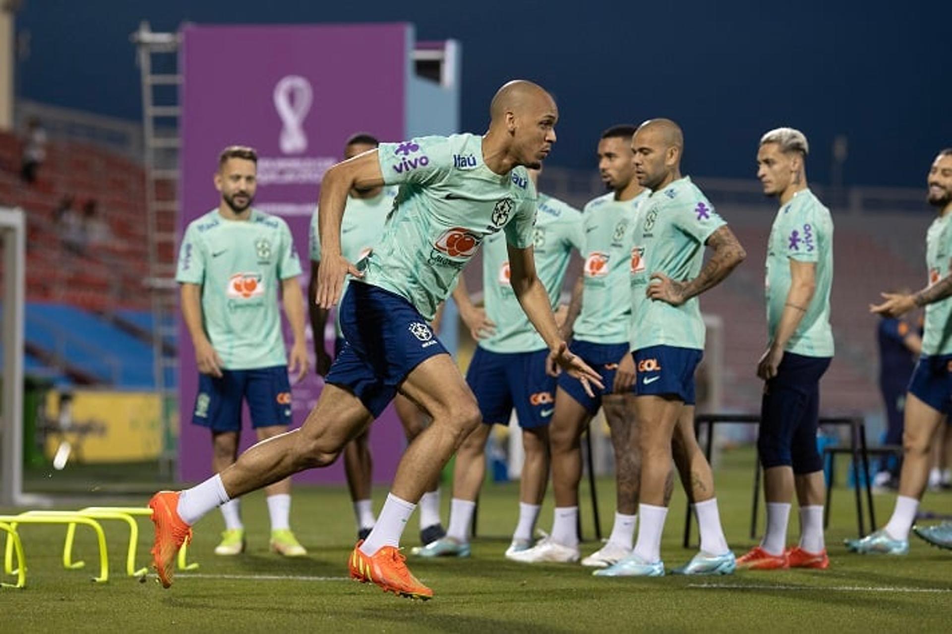 Fabinho - Treino Seleção Brasileira