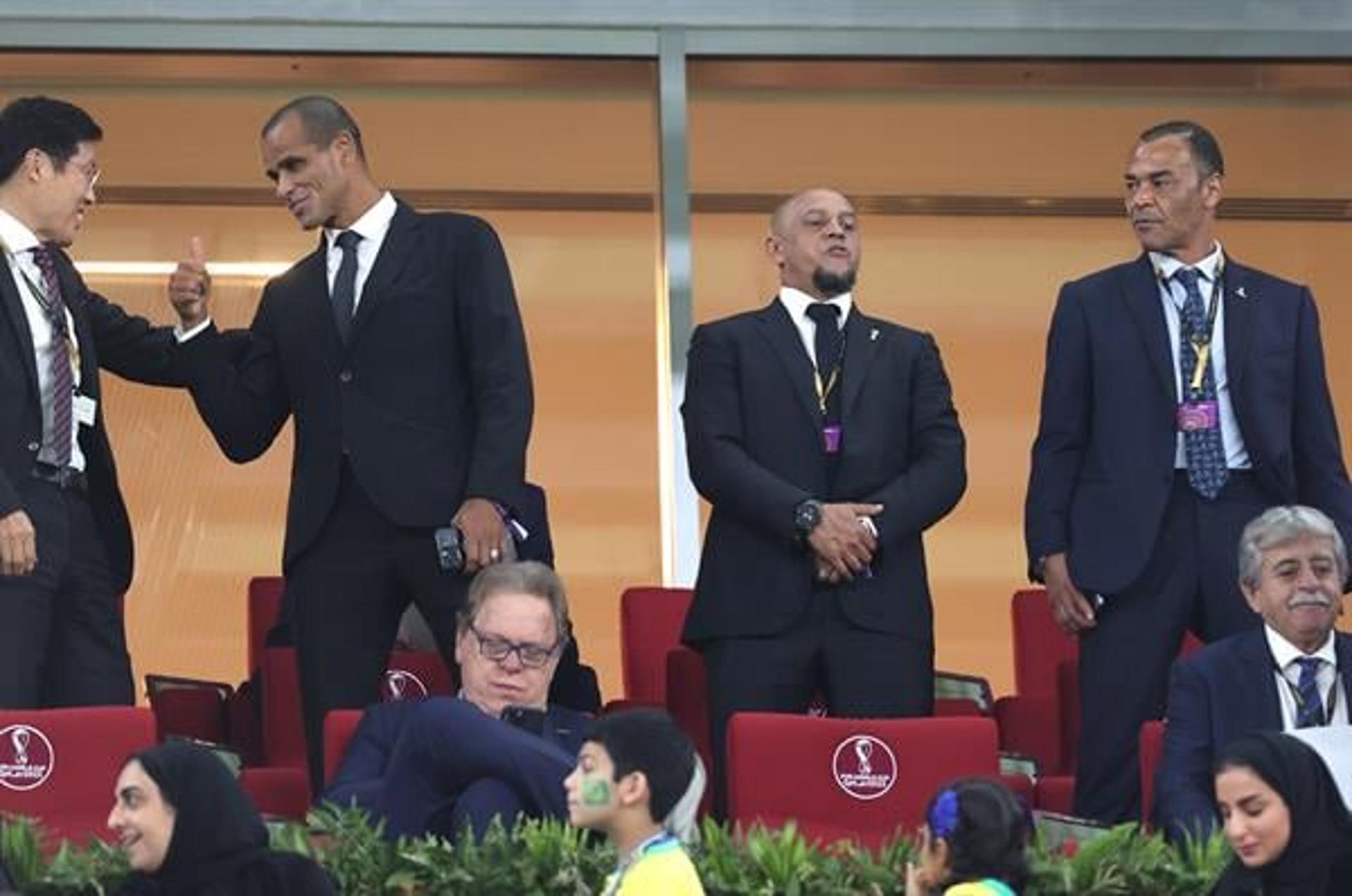 Rivaldo, Cafu e Roberto Carlos - Copa do Mundo 2022 - Brasil x Coreia do Sul