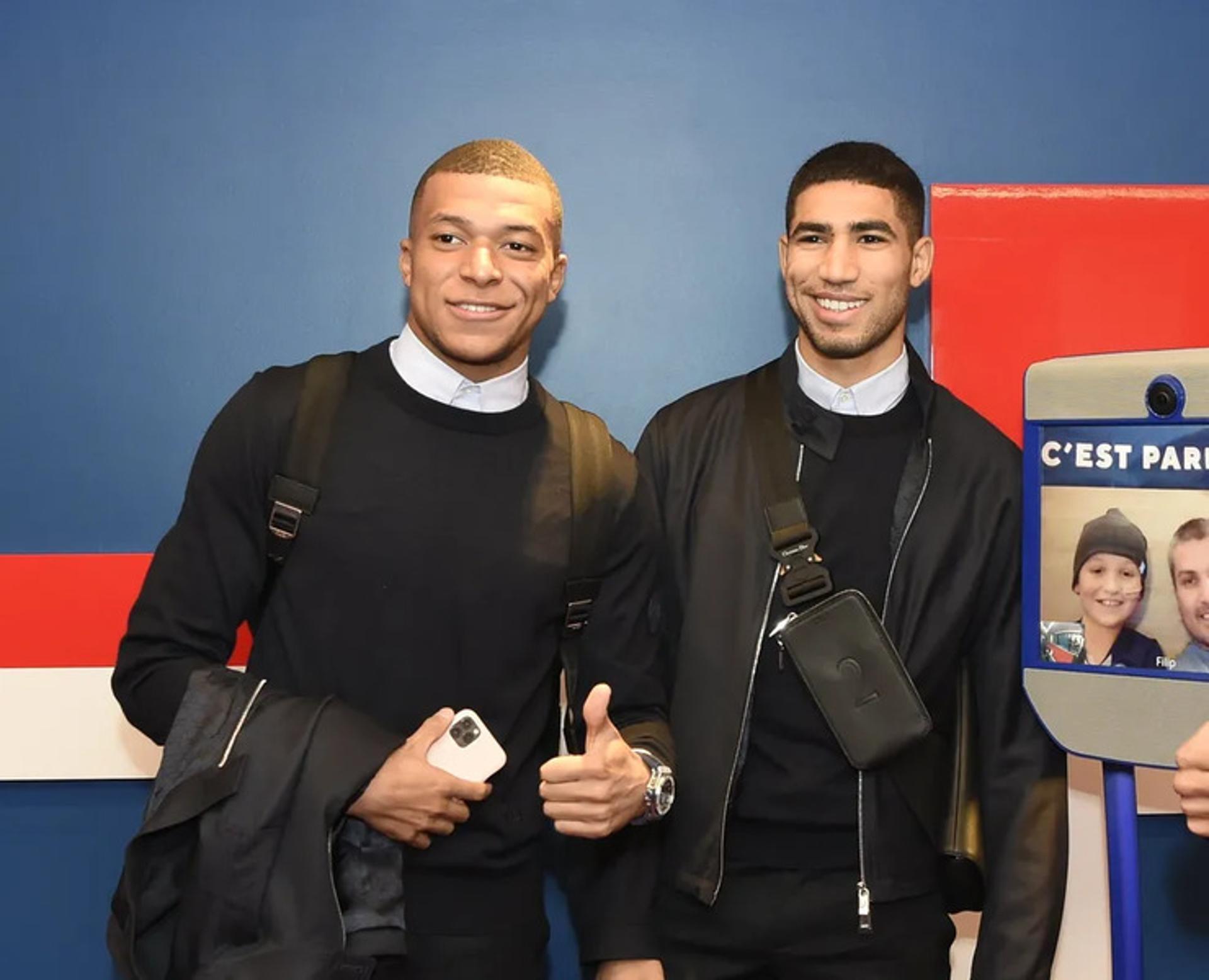 Mbappé e Hakimi