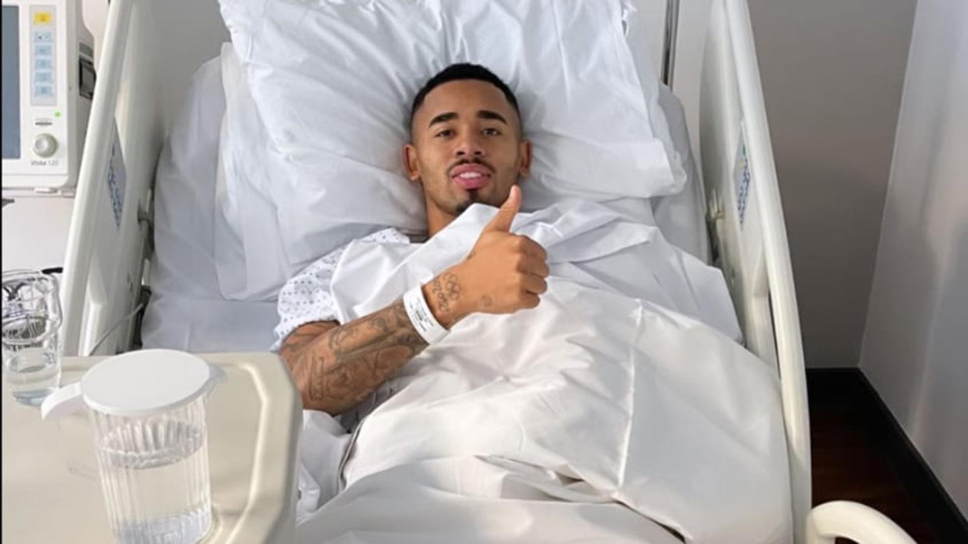 Gabriel Jesus stories instagram hospital