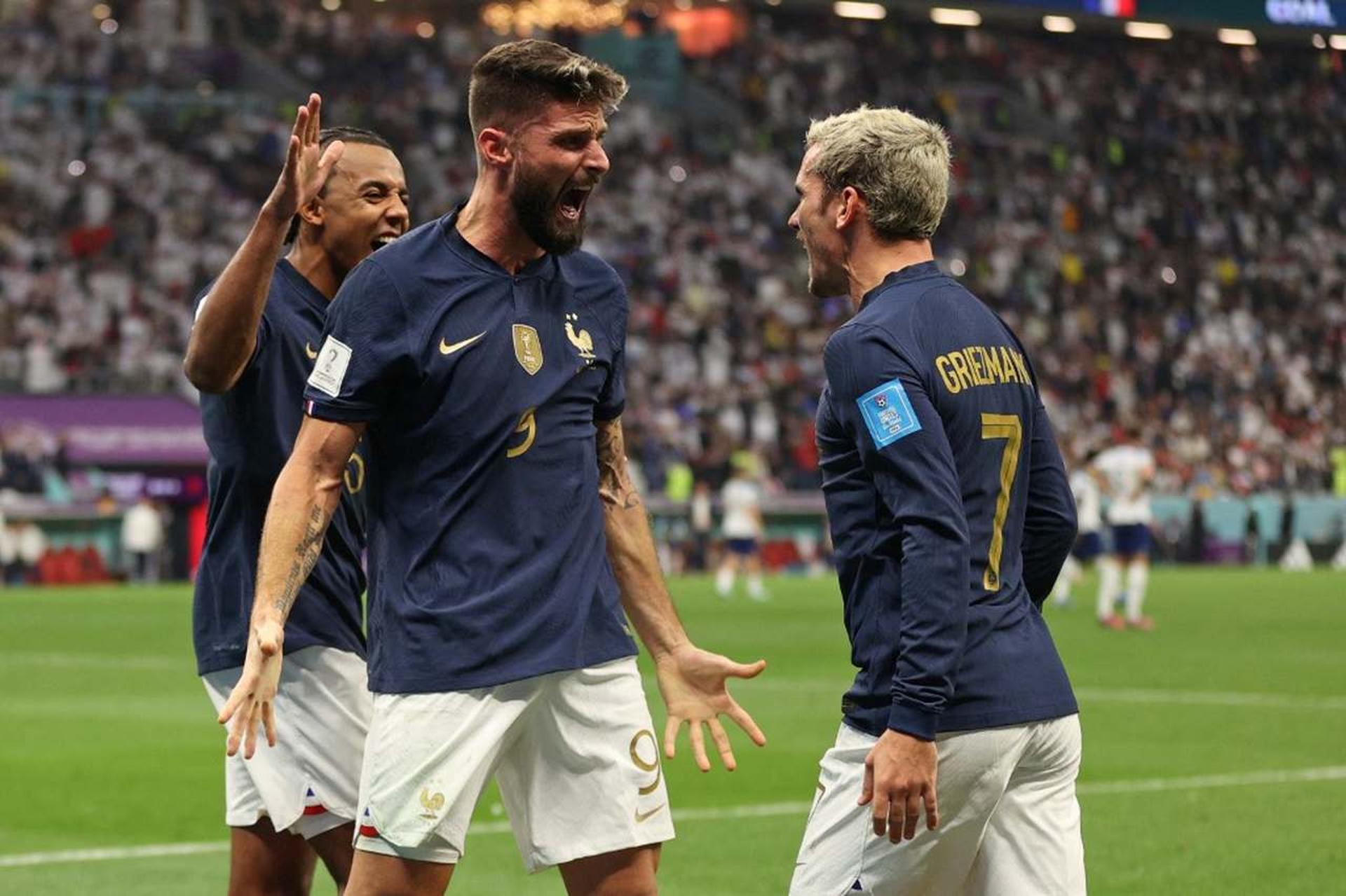 Griezmann, Giroud e Mbappé - França x Inglaterra Copa do Mundo