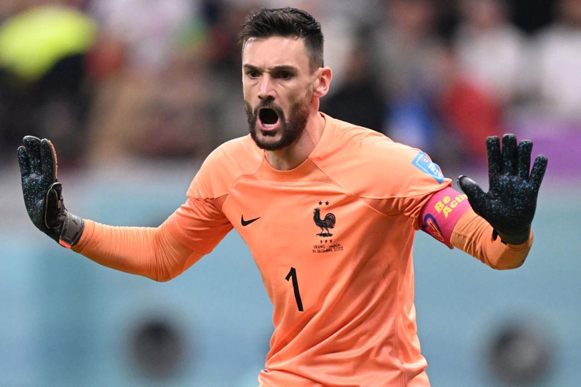 goleiro Hugo Lloris - França x Marrocos -